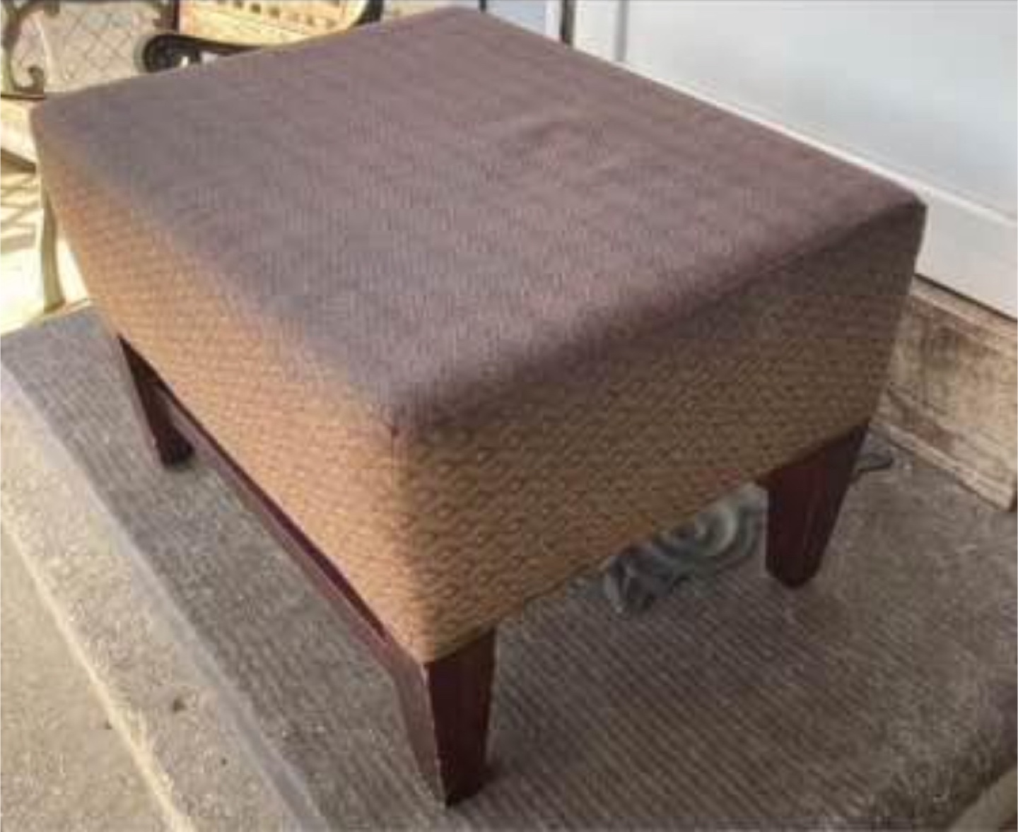 Brown Square Ottoman - photo 3