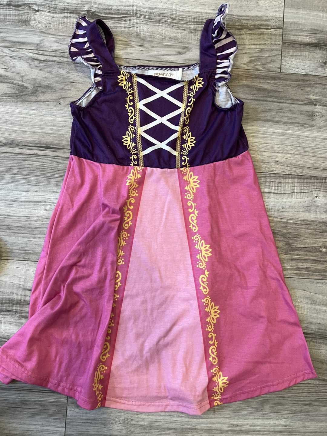 Rapunzel Dress and Ears Set 7-8 yrs old - photo 2