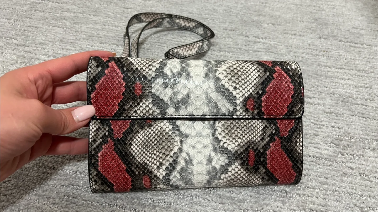 Mango Snakeskin Print Belt Bag thumbnail