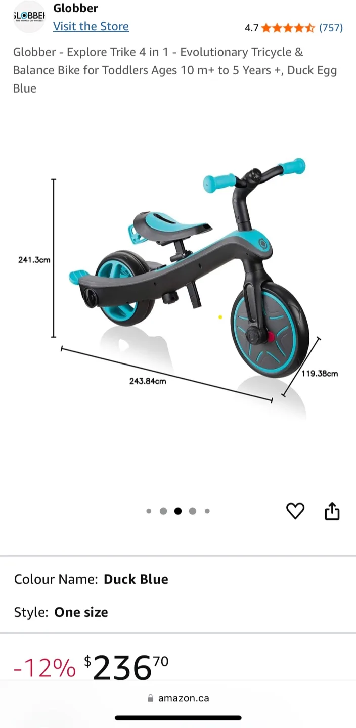 Globber - Explore Trike 4 in 1 image indicator(8)