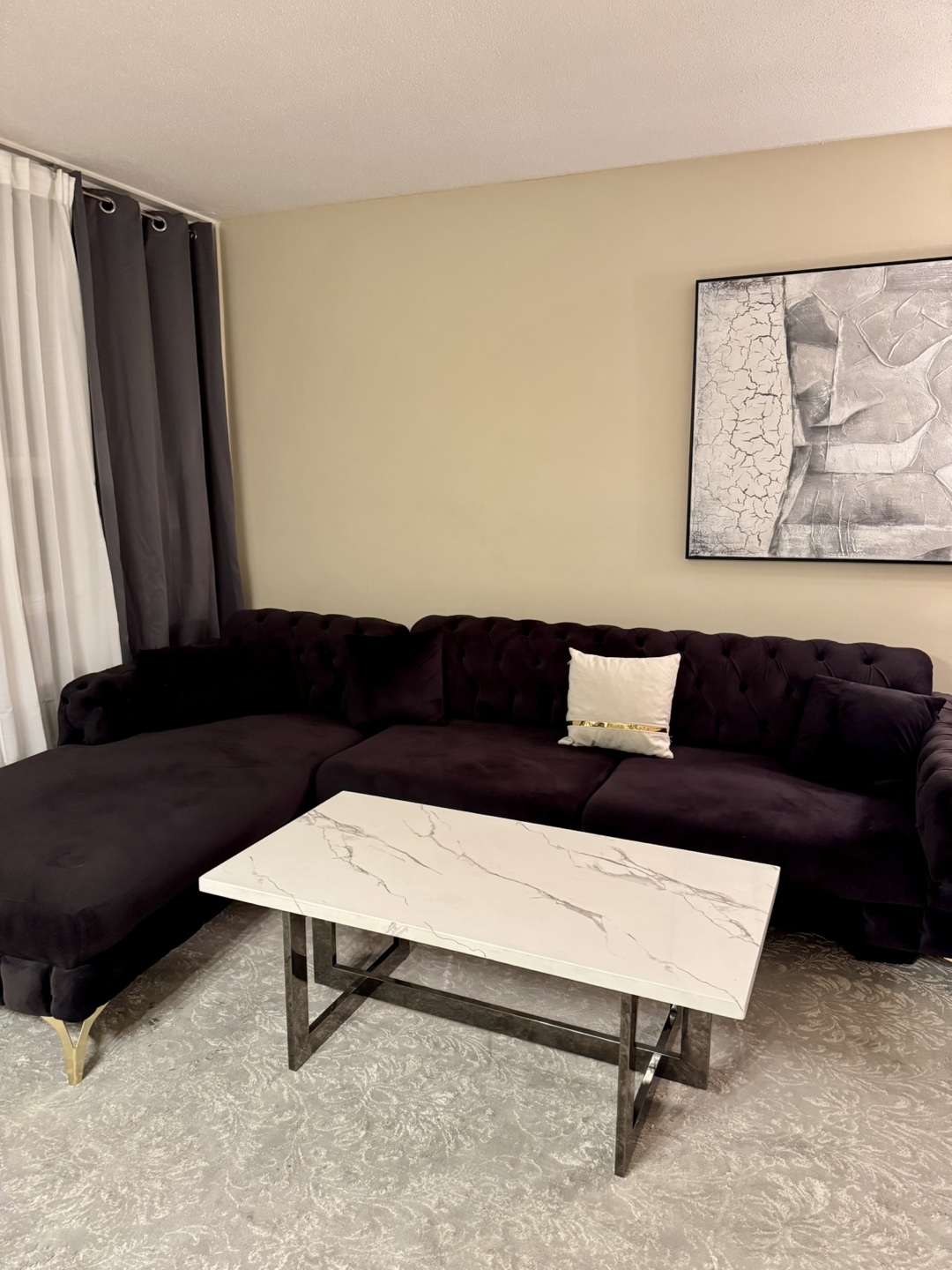 Plush Sectional Sofa - photo 4