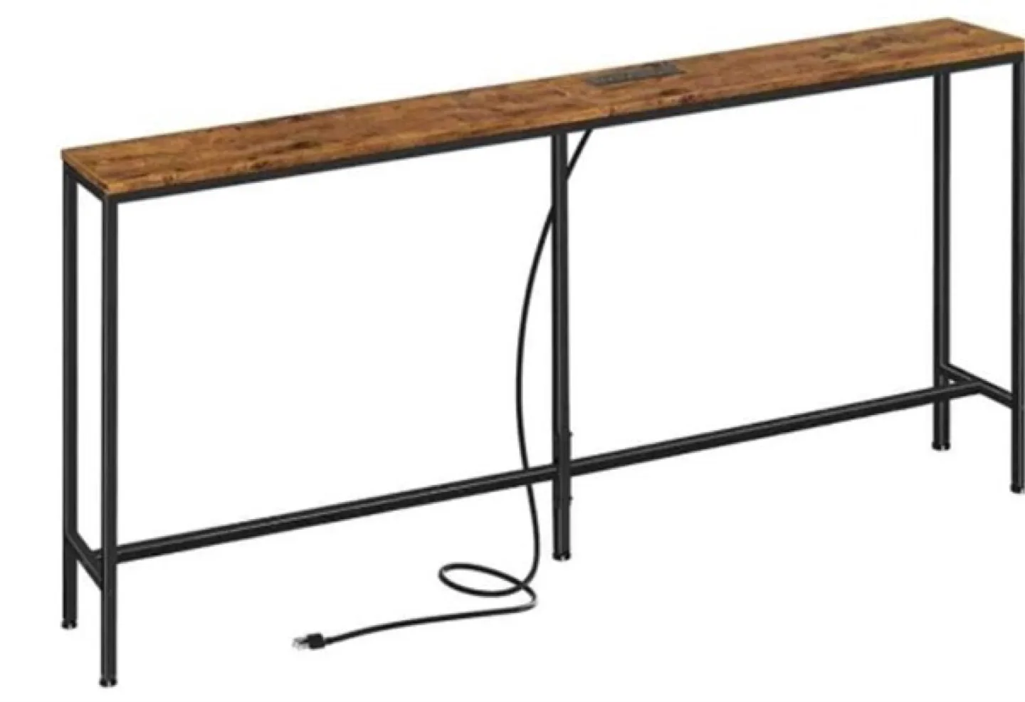 New SUPERJARE Console Table with Outlets and USB-C Port thumbnail