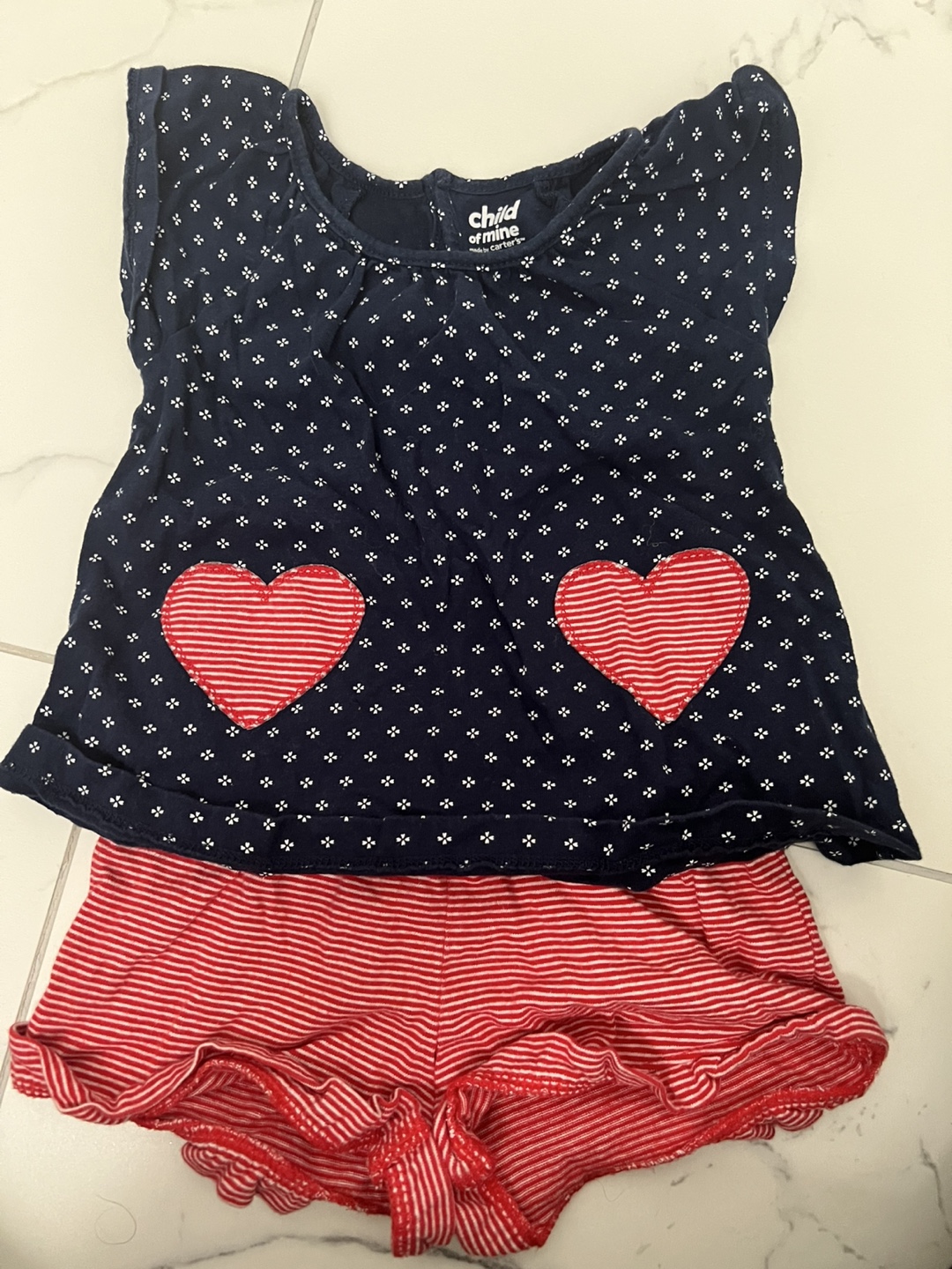 Child of Mine by Carter's Baby Top and Shorts Set - 18M