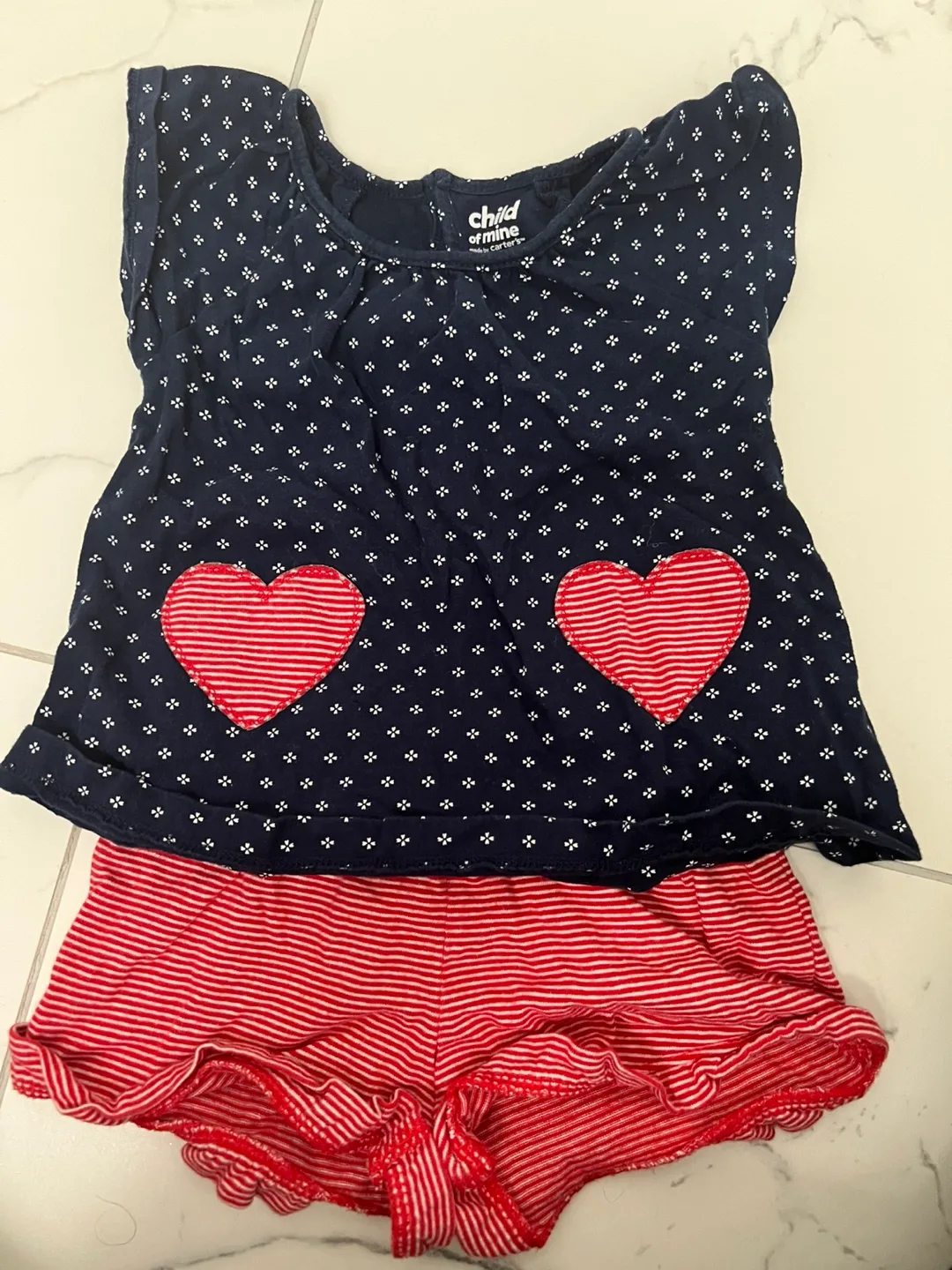 Child of Mine by Carter's Baby Top and Shorts Set - 18M thumbnail