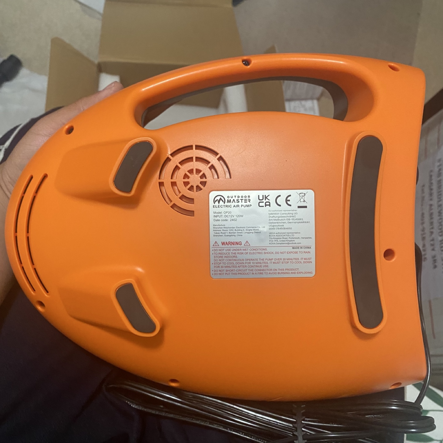 Outdoor Master Electric Air Pump - photo 4