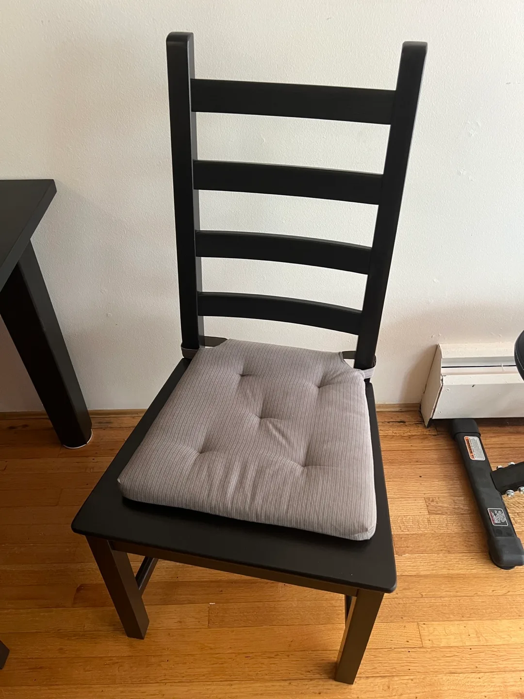 PRICED TO MOVE - Black Dining Table with Chairs image indicator(2)