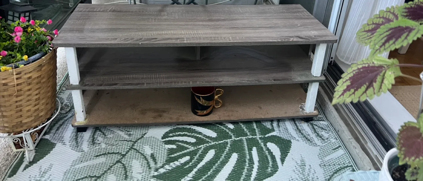 Wooden Three-Tiered Shelf thumbnail