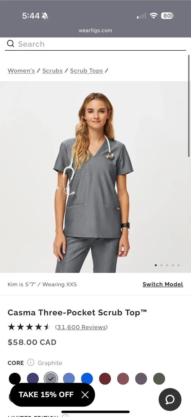 FIGS Graphite Scrub Set thumbnail