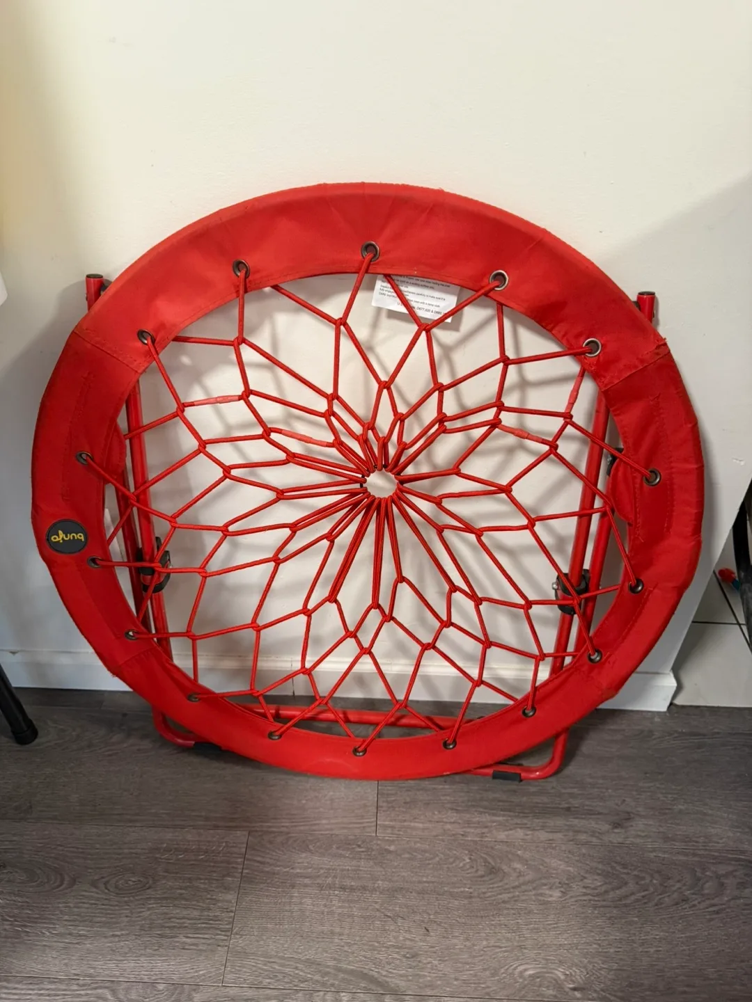 Red folding bouncy chair thumbnail