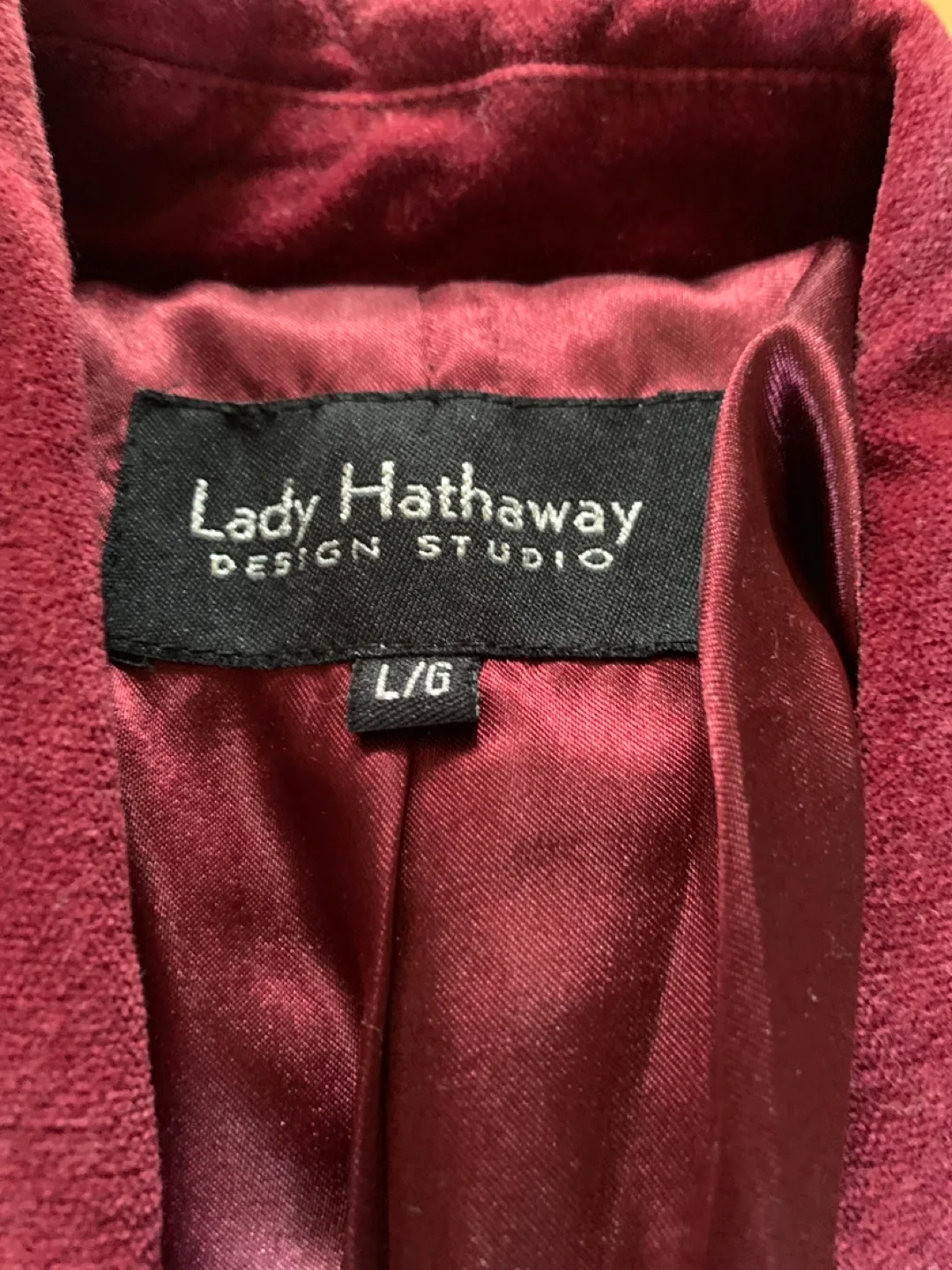 Lady Hathaway Maroon Blazer thumbnail