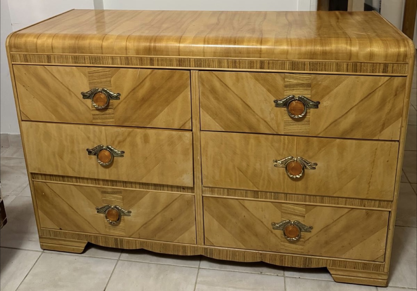 Vintage Dresser with Six Drawers