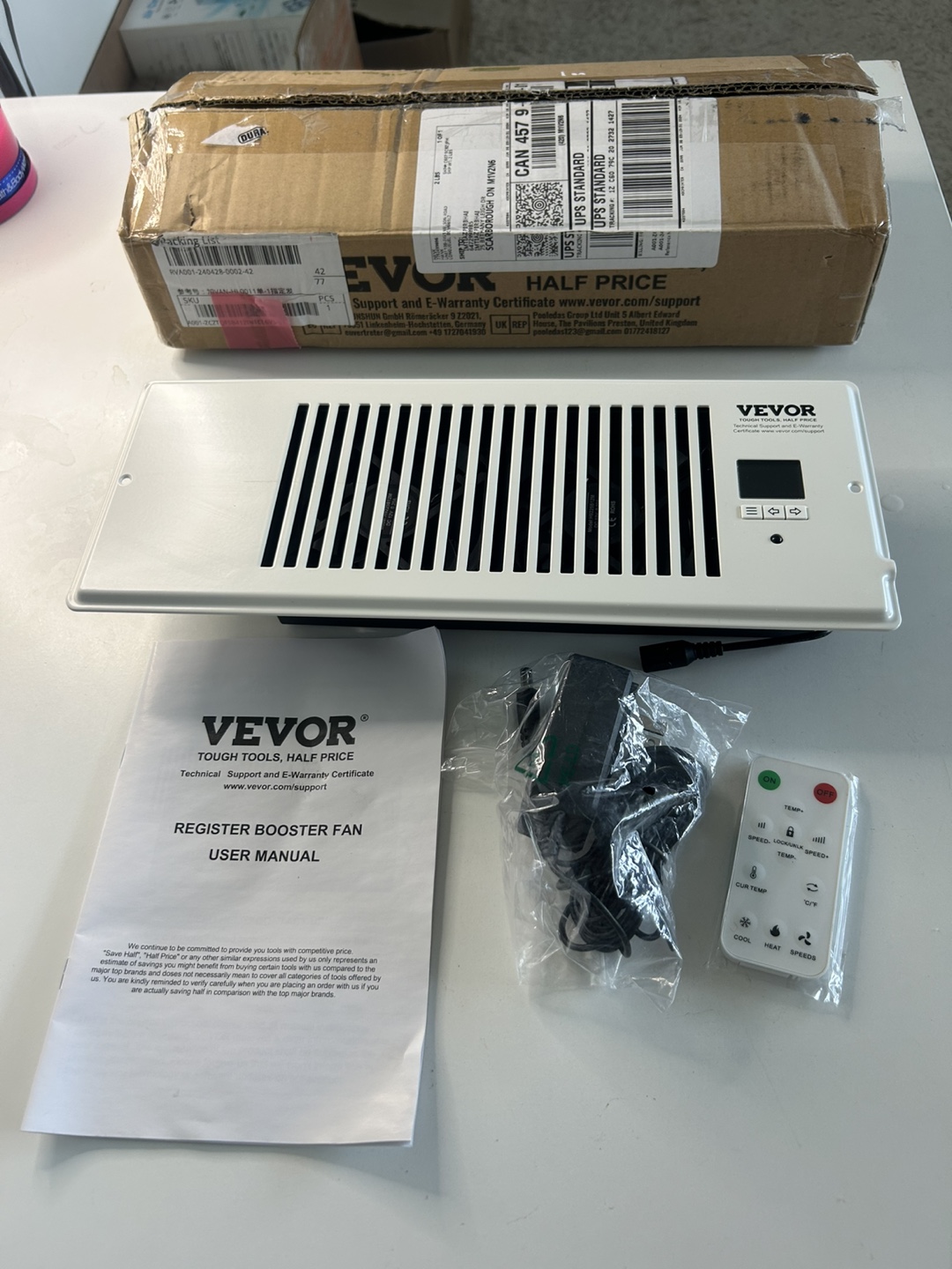 VEVOR Register Booster Fan