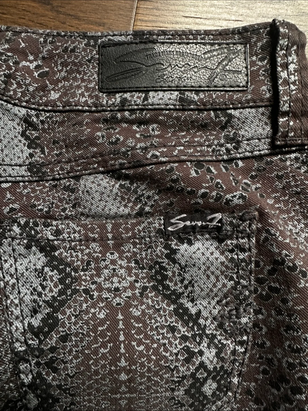 Seven7 Snake Print Jeans image indicator(3)