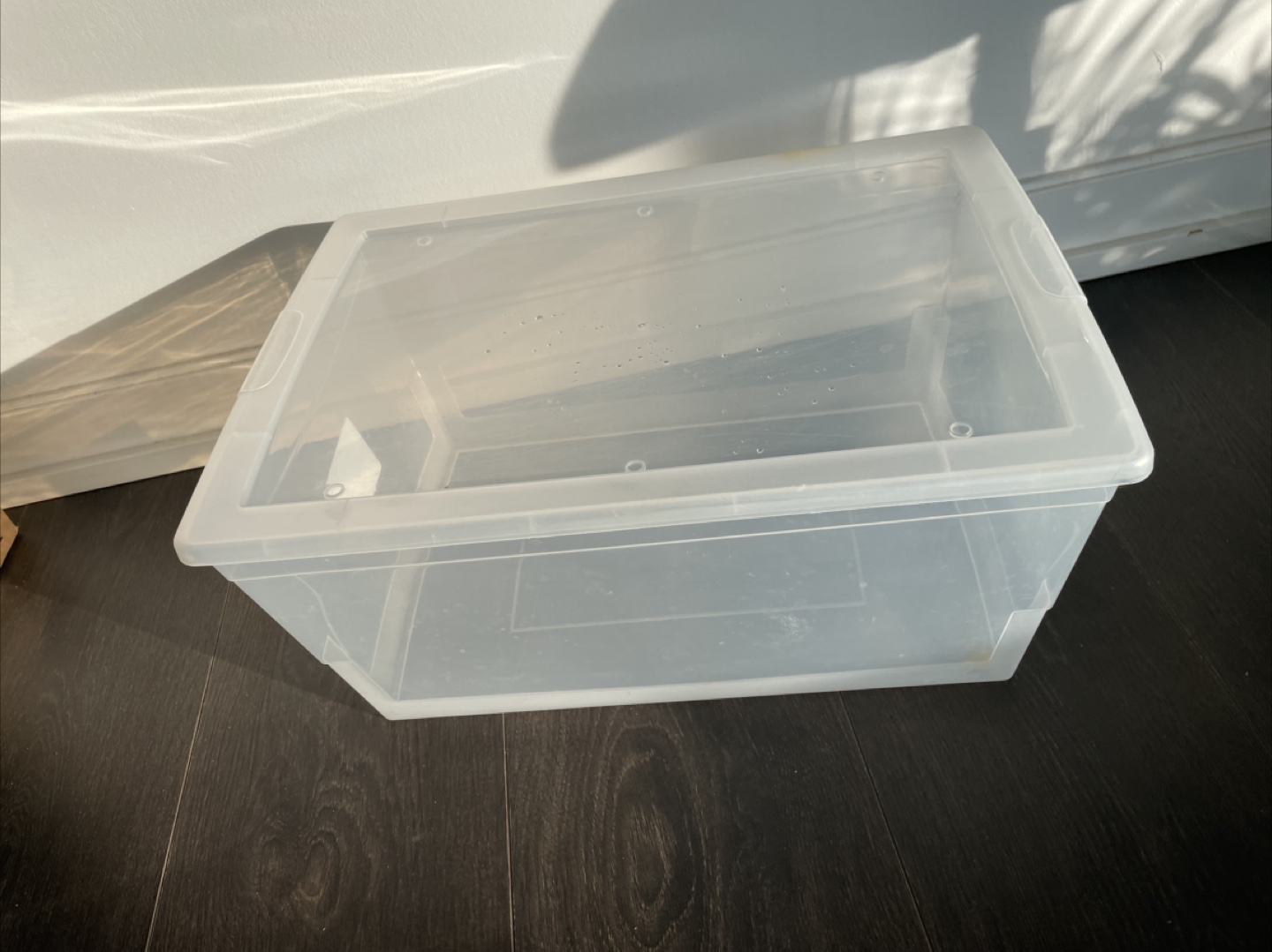 Clear Plastic Storage Bin With Lid - photo 3