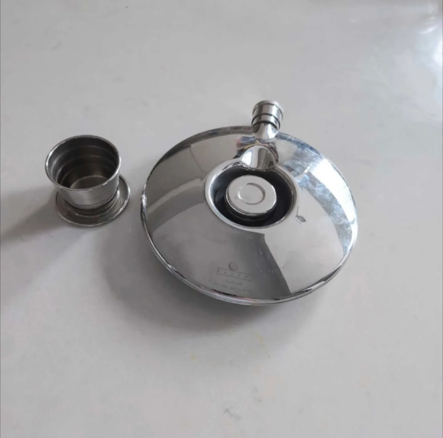 Vintage Dalvey Scotland Hip Flask With Cup thumbnail