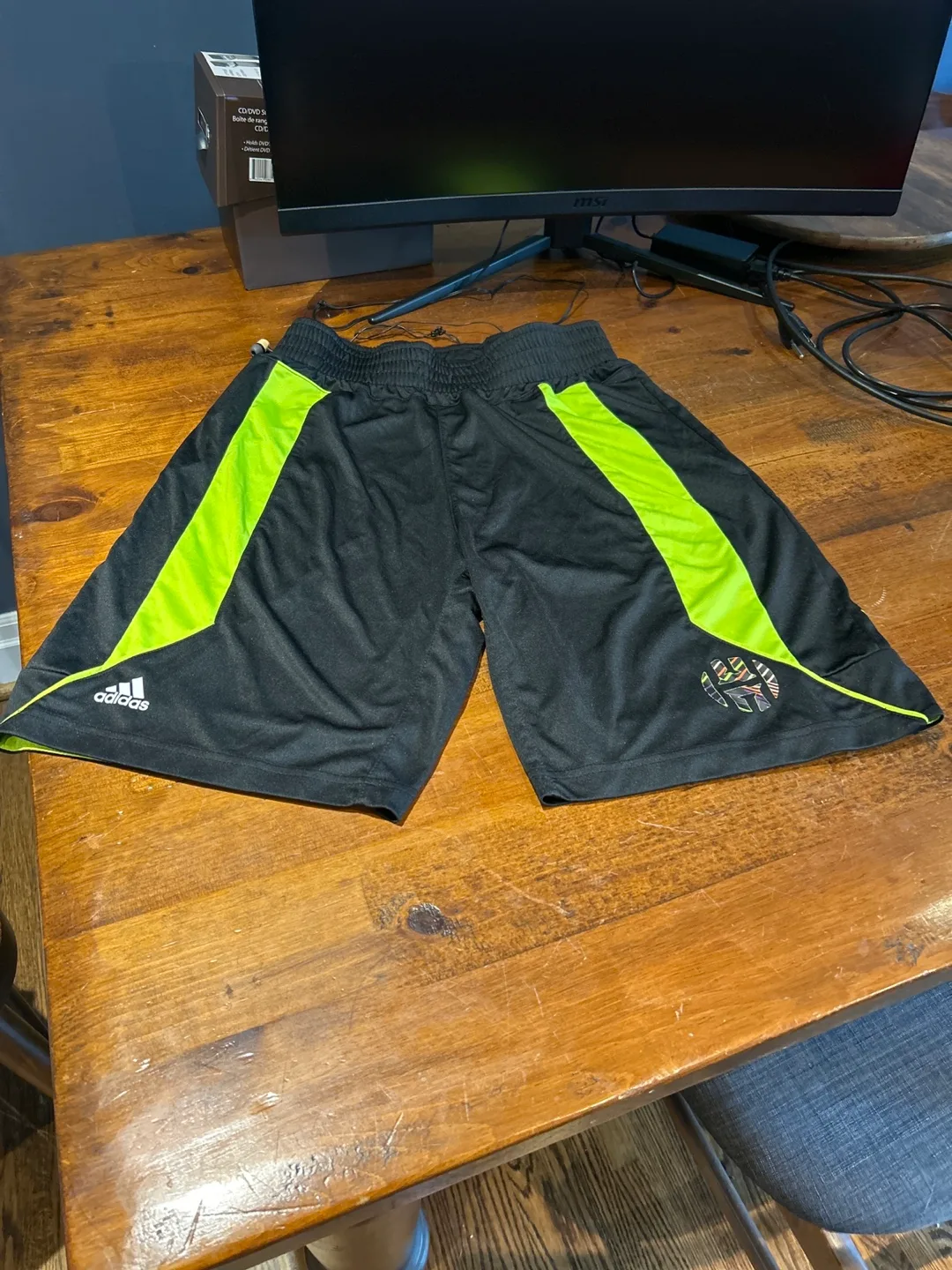 Adidas Black Athletic Shorts thumbnail