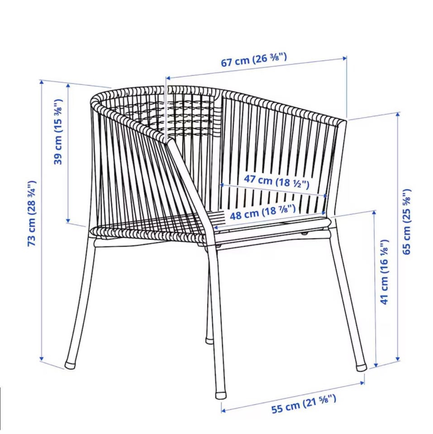 2 Outdoor Patio Armchairs - photo 3