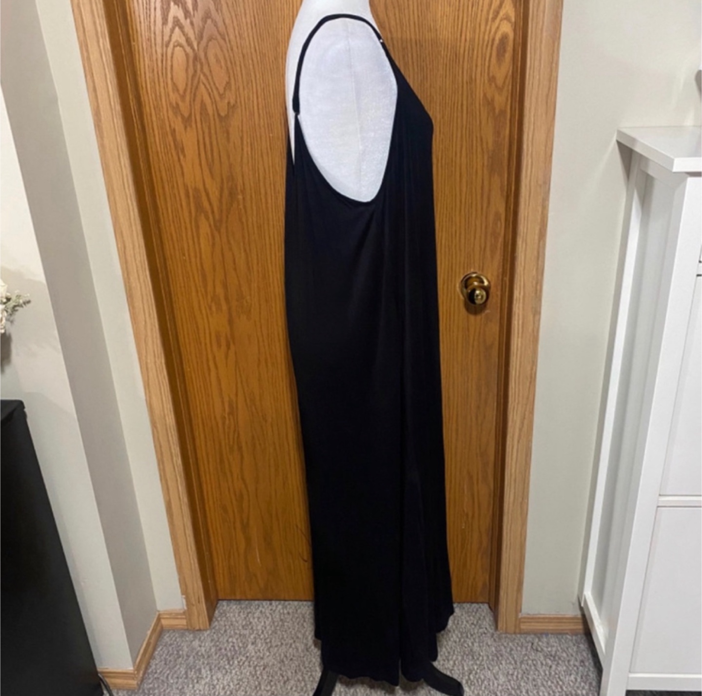 Women’s black long maxi dress extremely comfy and stretchy - photo 3