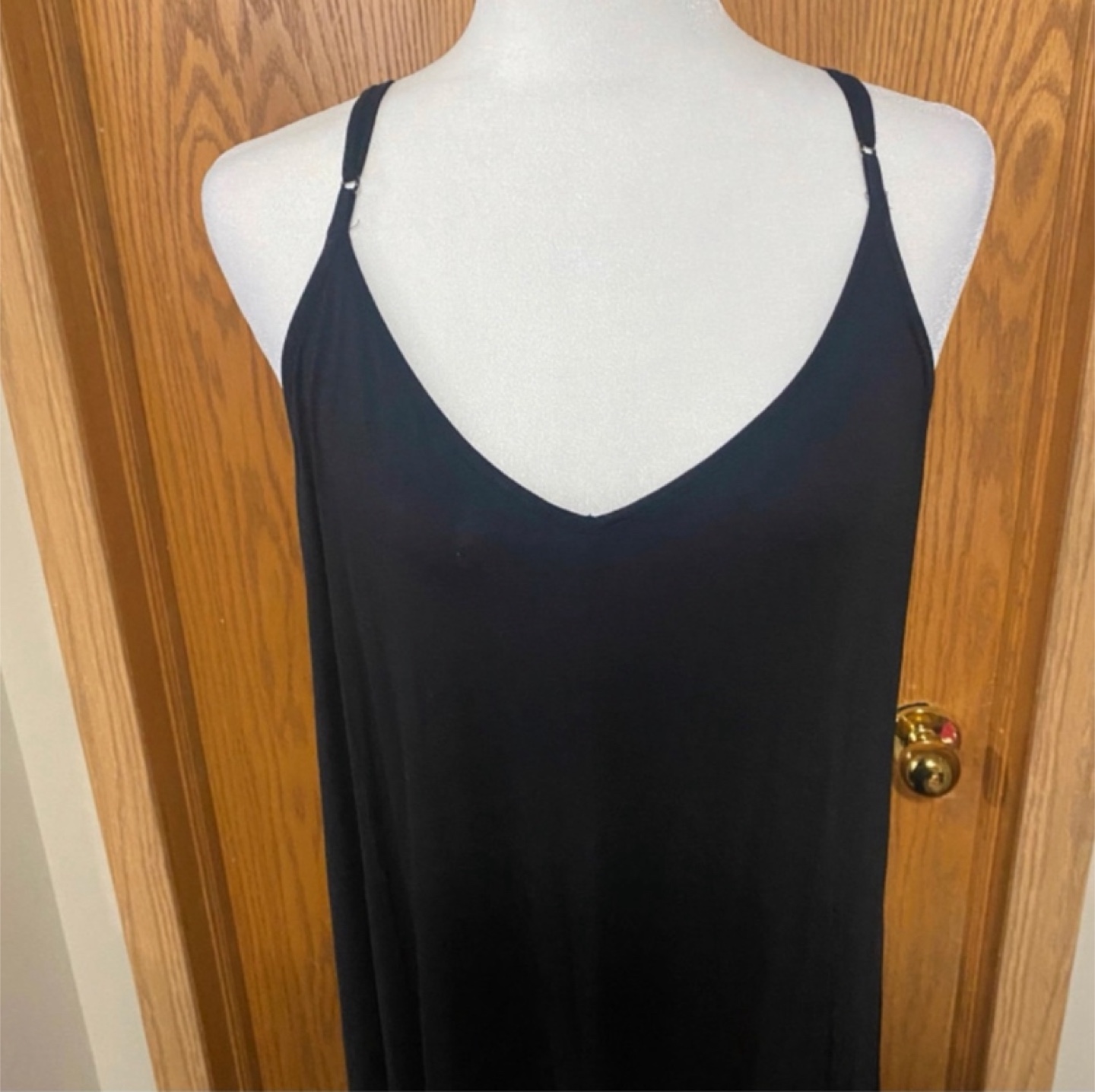 Women’s black long maxi dress extremely comfy and stretchy - photo 4