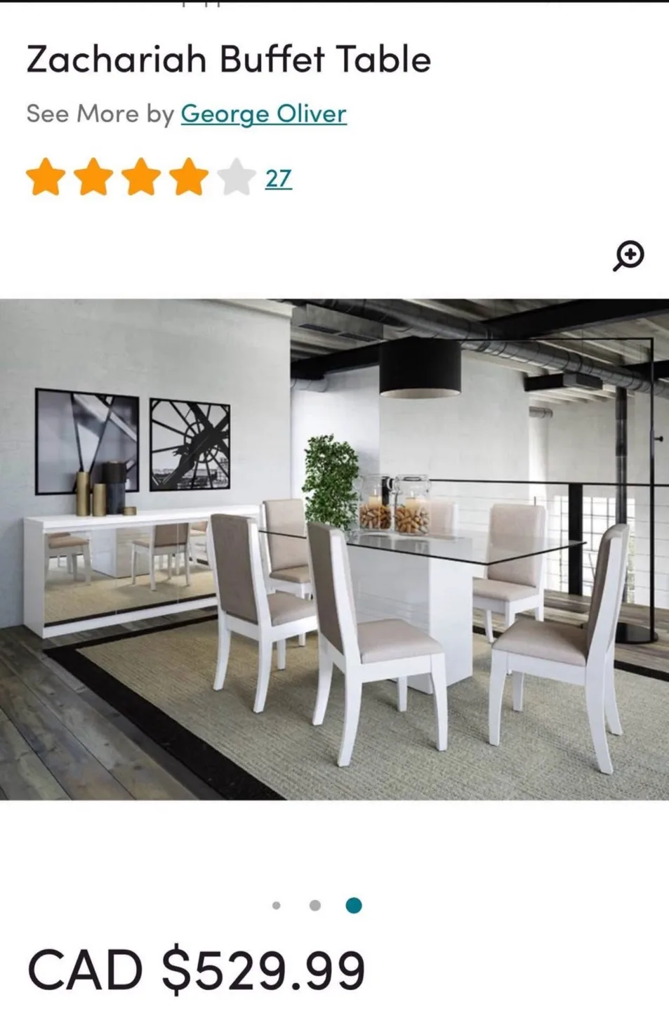 Wayfair Cabinet in High Gloss, Glam piece image indicator(7)