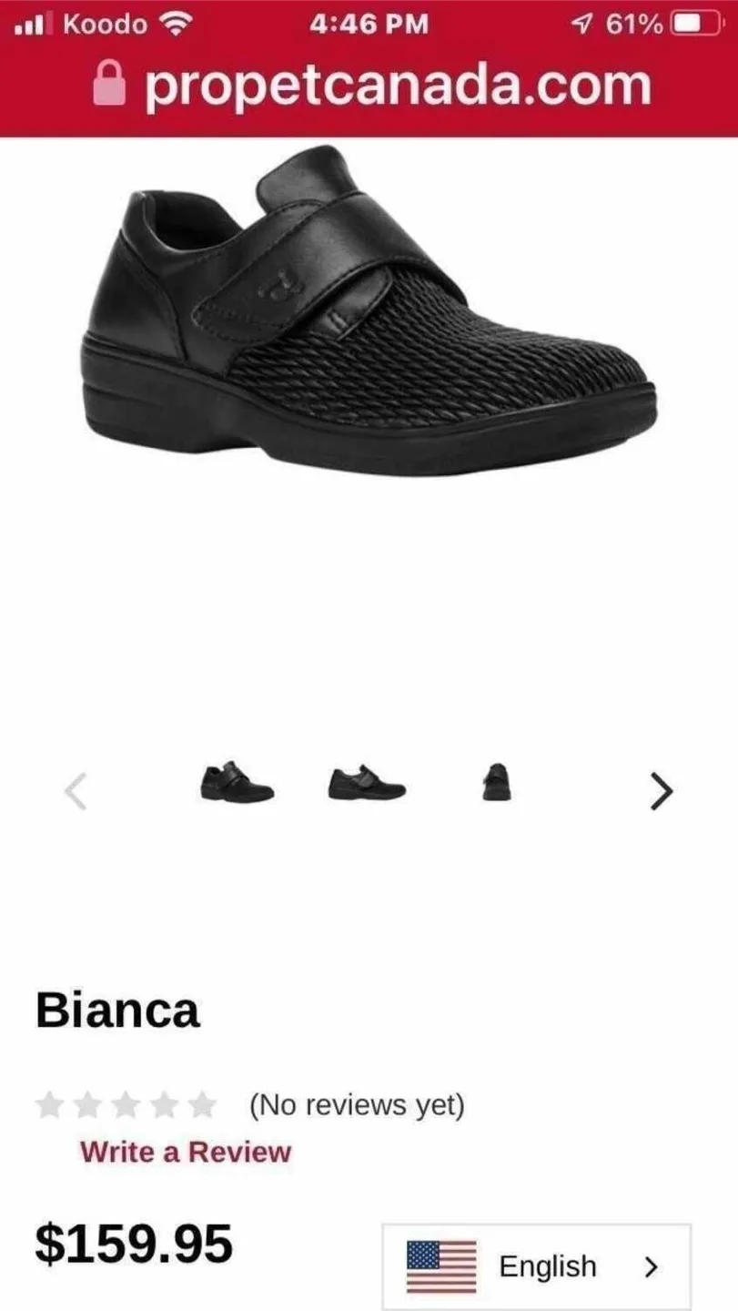 Brand new Propet Shoes: $160 plus tax: see photos thumbnail