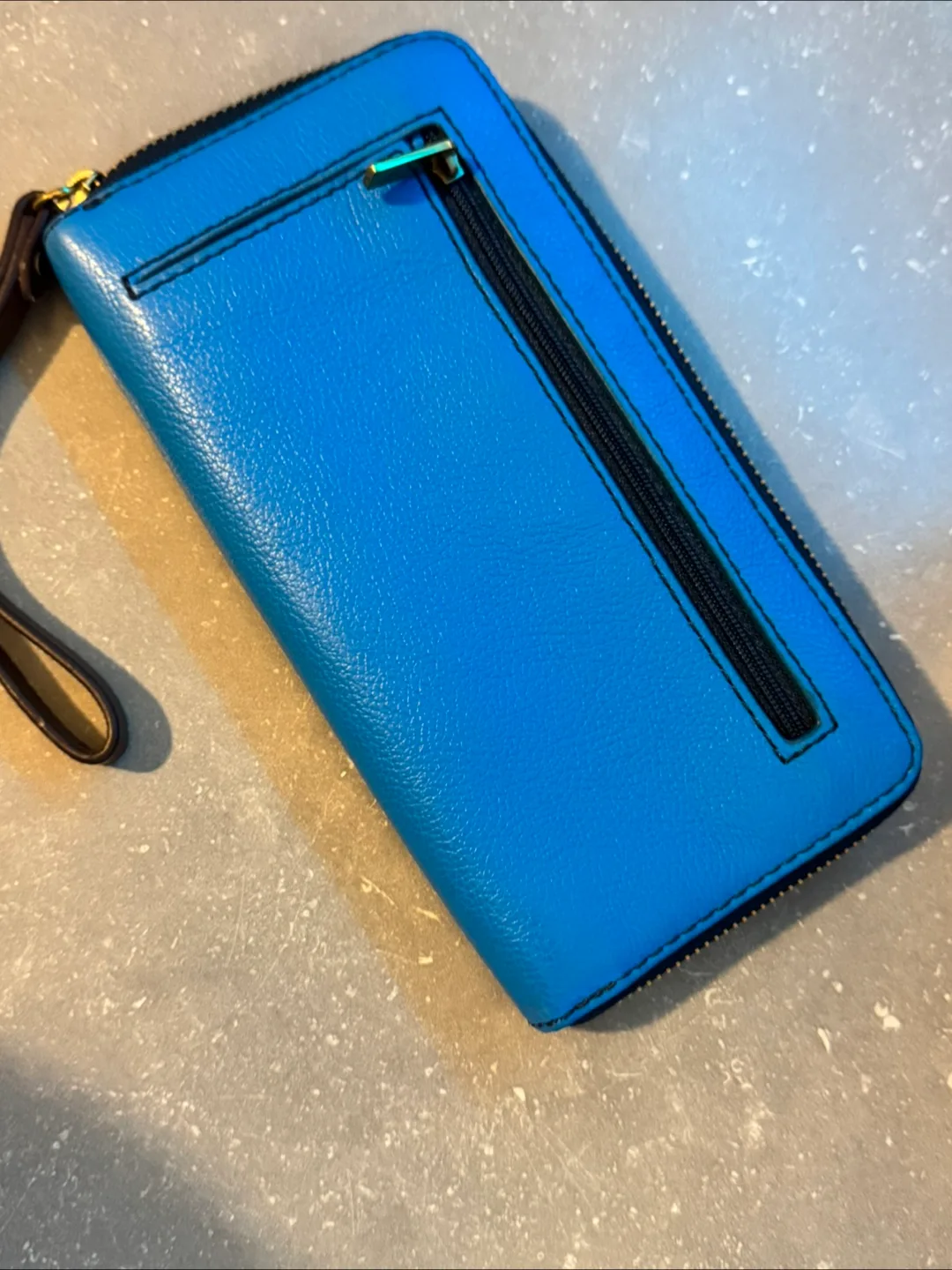 Fossil Blue Leather Wallet image indicator(3)