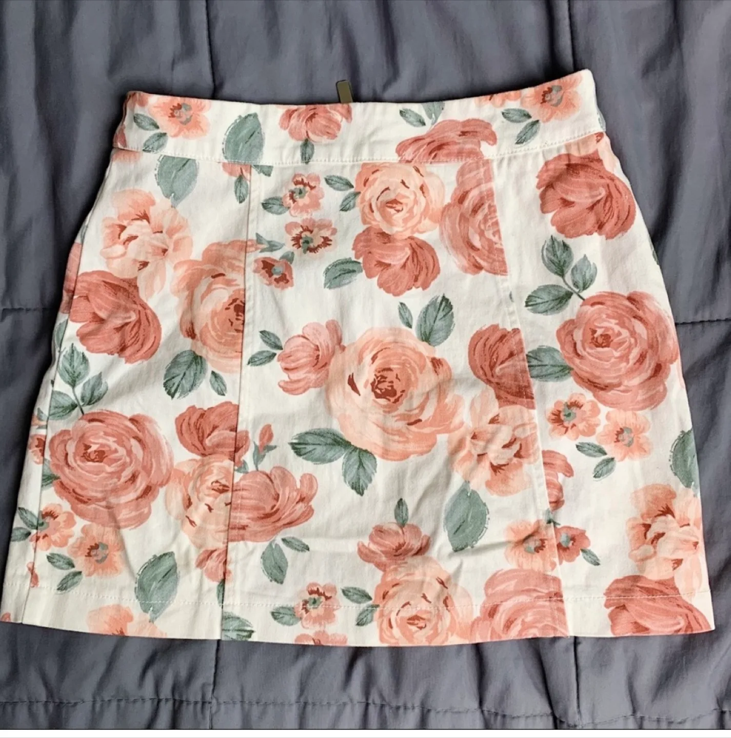 Rose Print Mini Skirt image indicator(5)