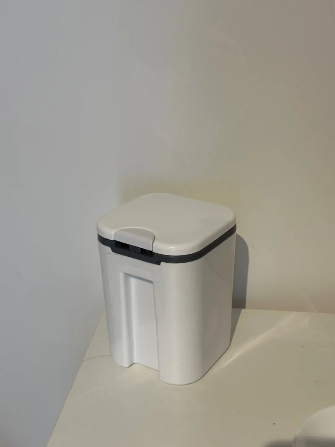 White Modern Waste small Bin thumbnail