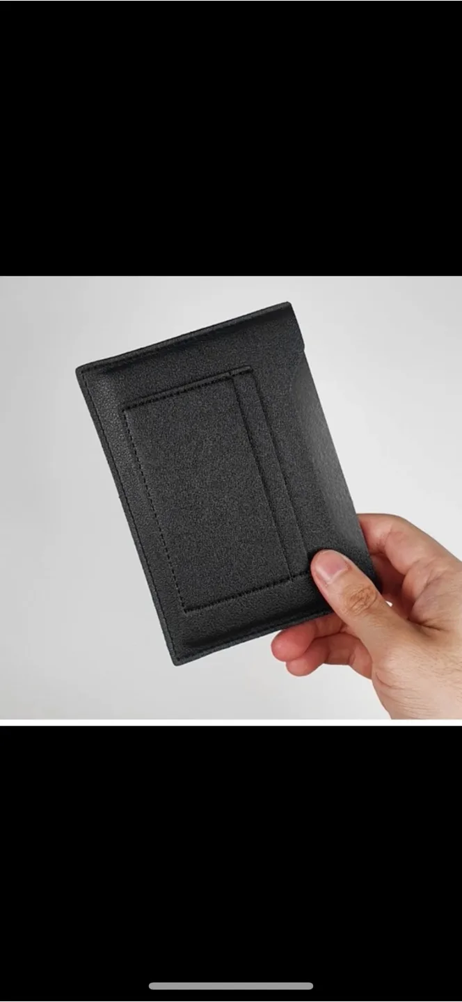 Black Leather passport Wallet thumbnail