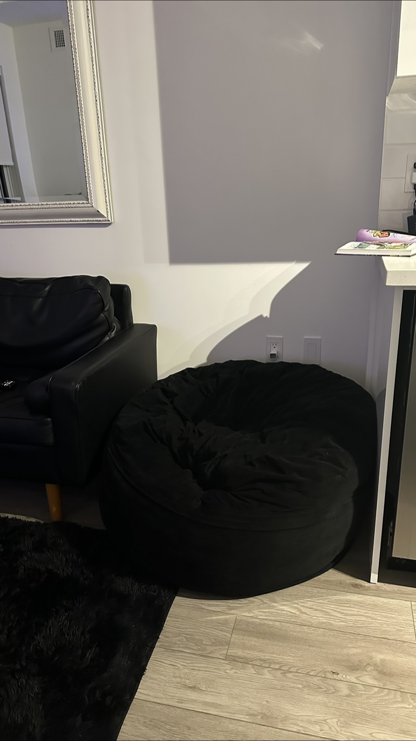 Black Bean Bag Chair - photo 4