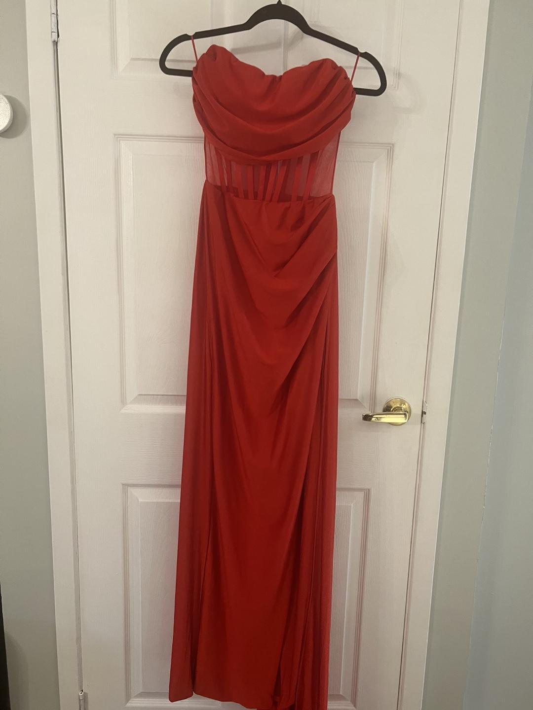 Brand New Fashion Nova Red Strapless Maxi Dress - photo 5