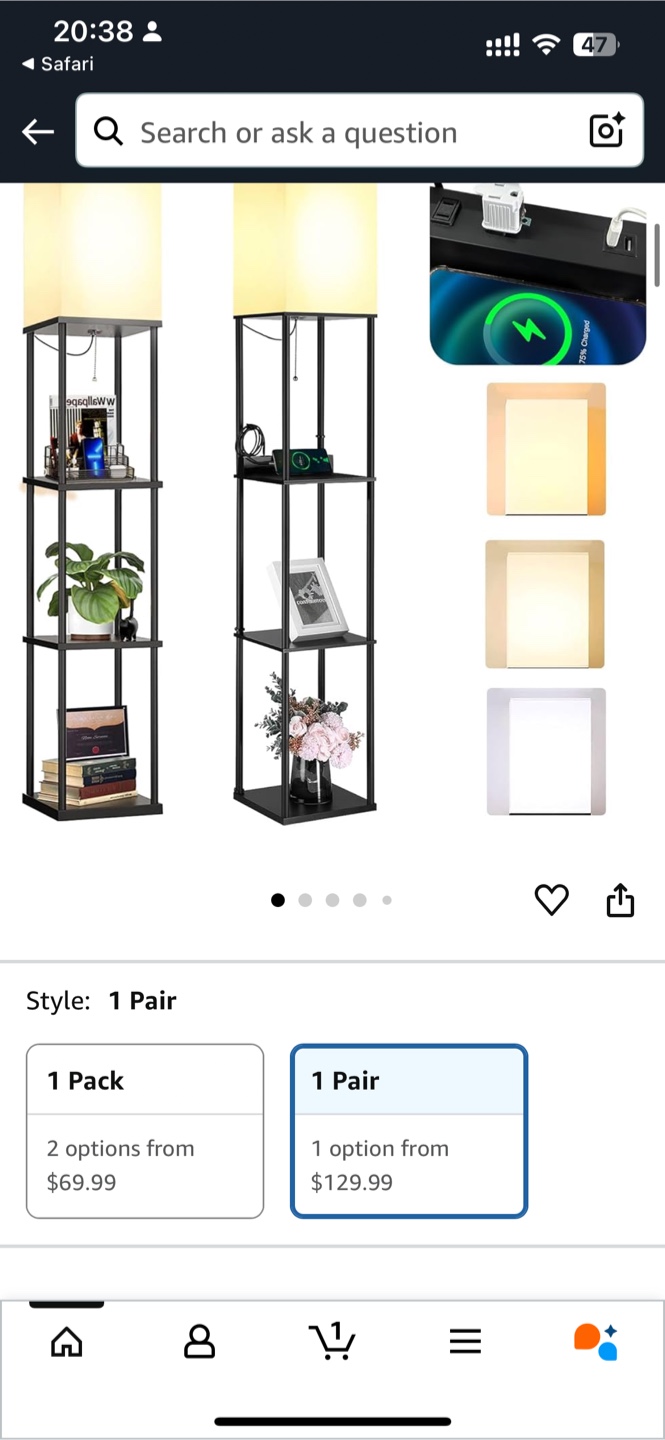 Brand new lamp shelf/shelves