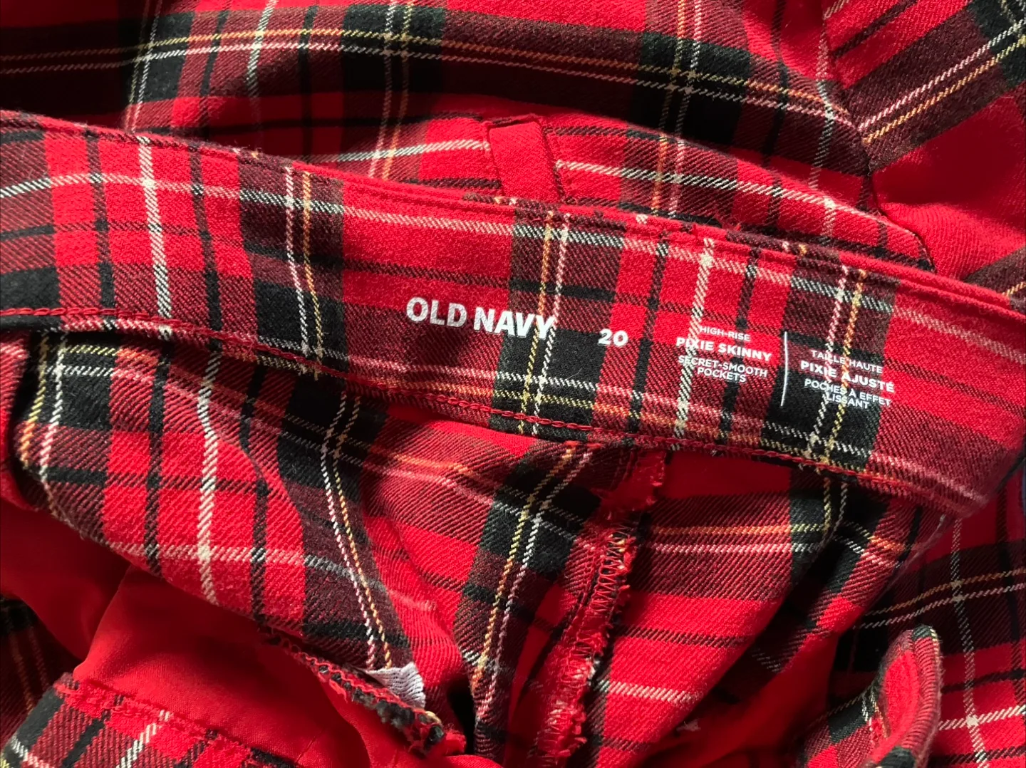 Old Navy Skinny Plaid Pants image indicator(2)