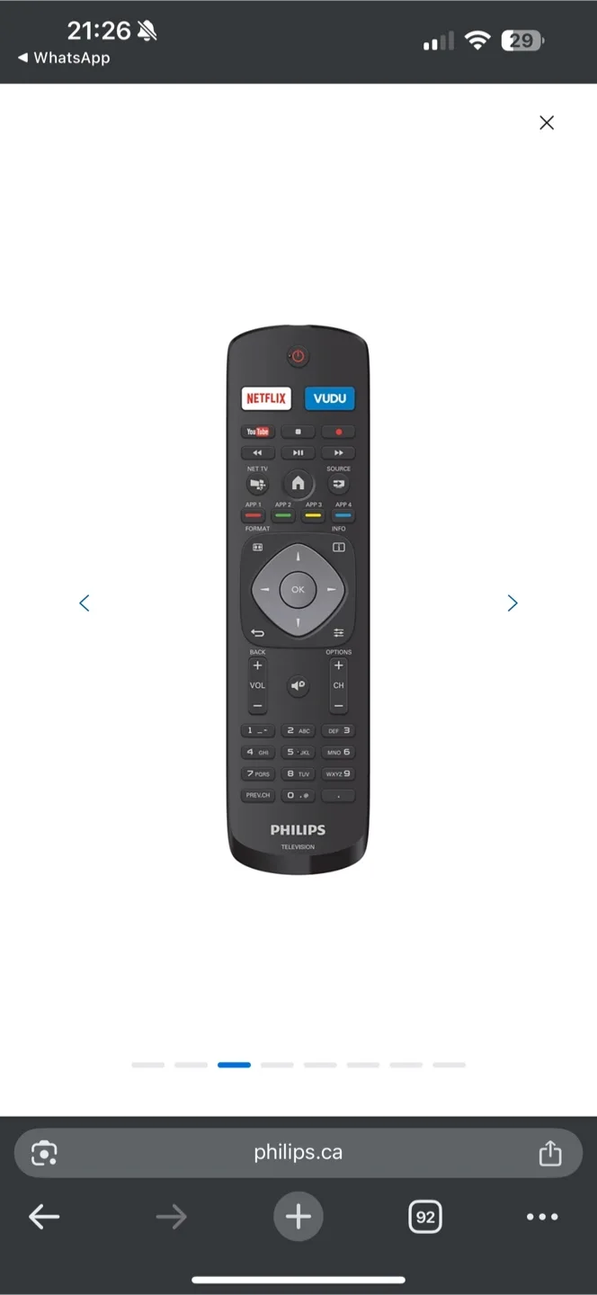 Philips 55” TV image indicator(6)