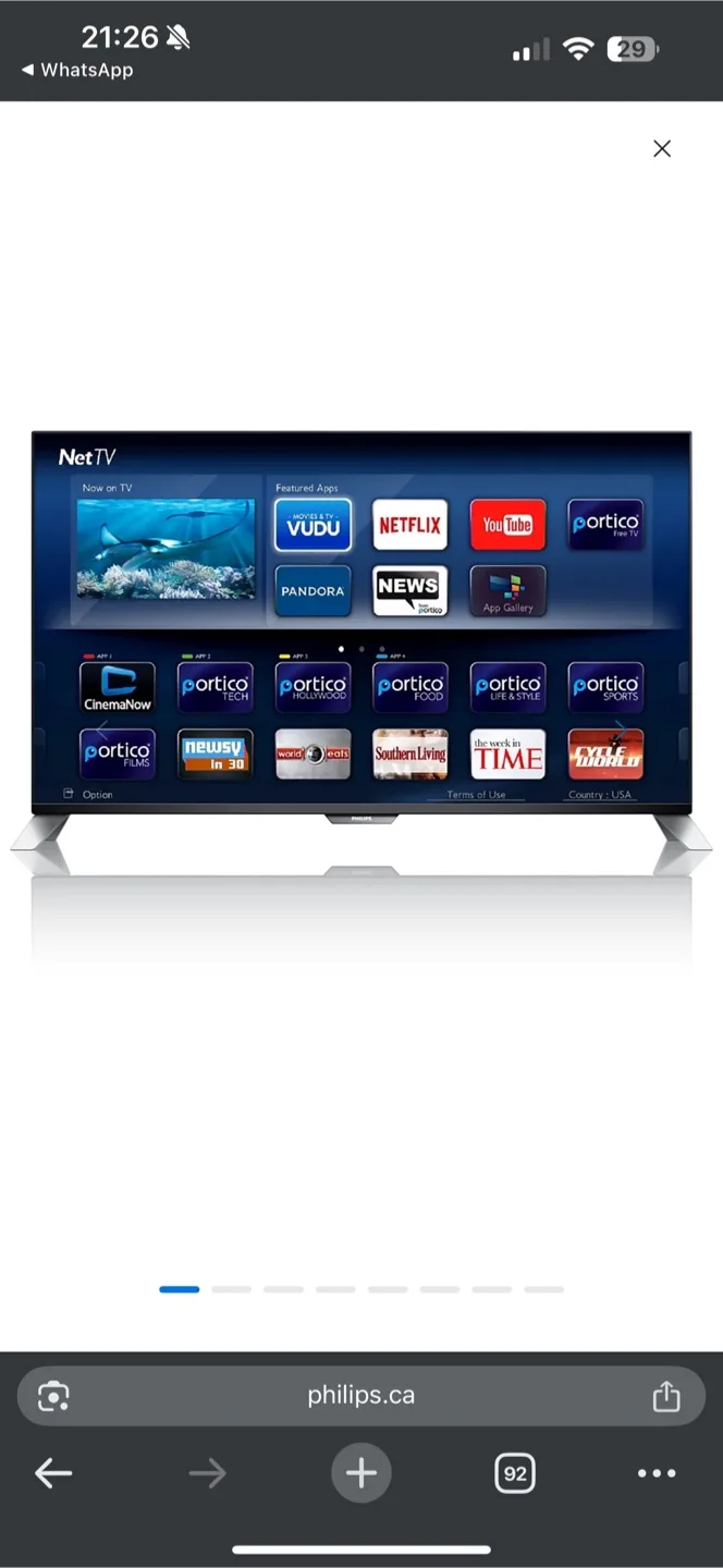 Philips 55” TV image indicator(7)