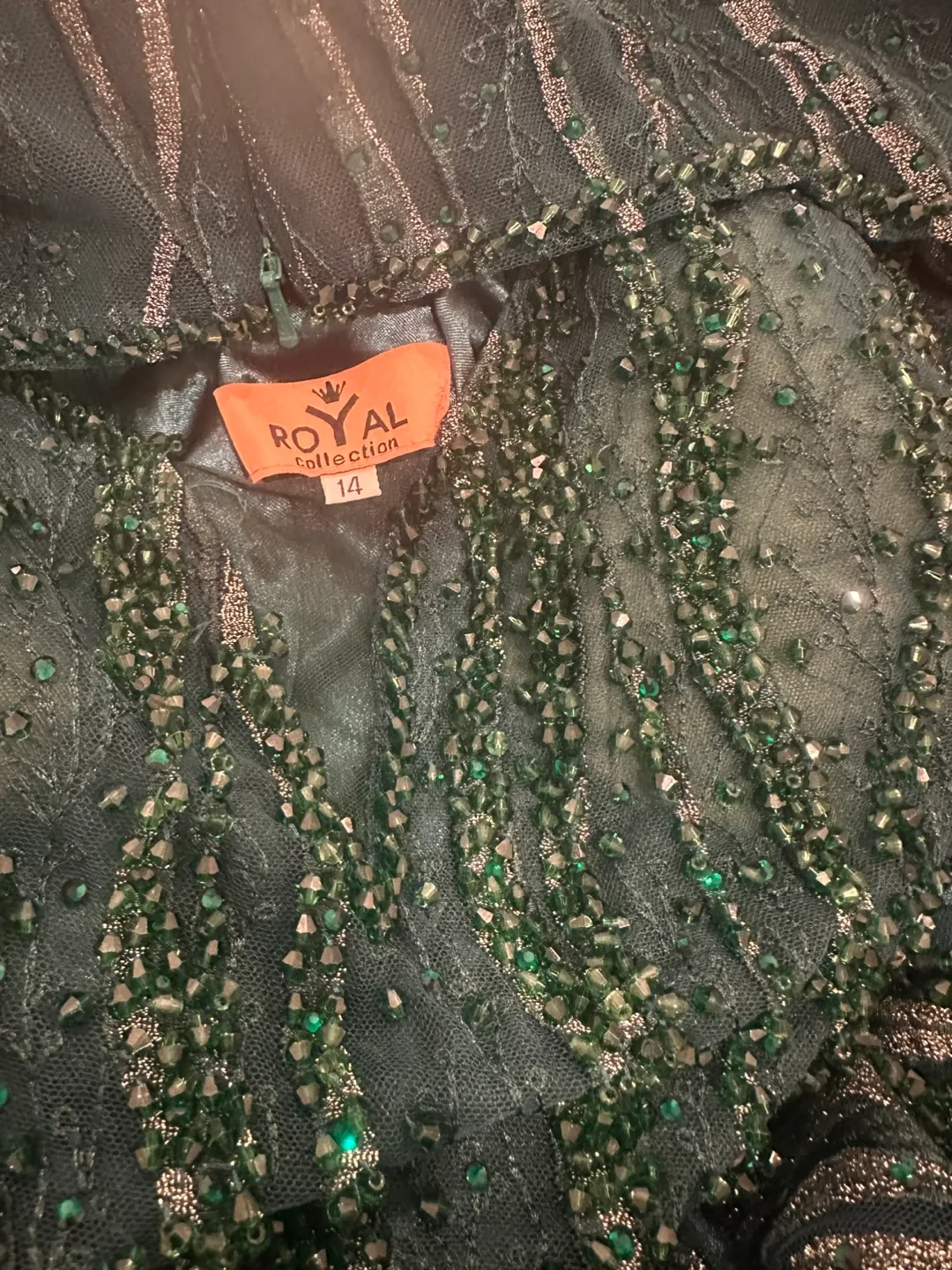 Emerald Green Evening Gown image indicator(6)