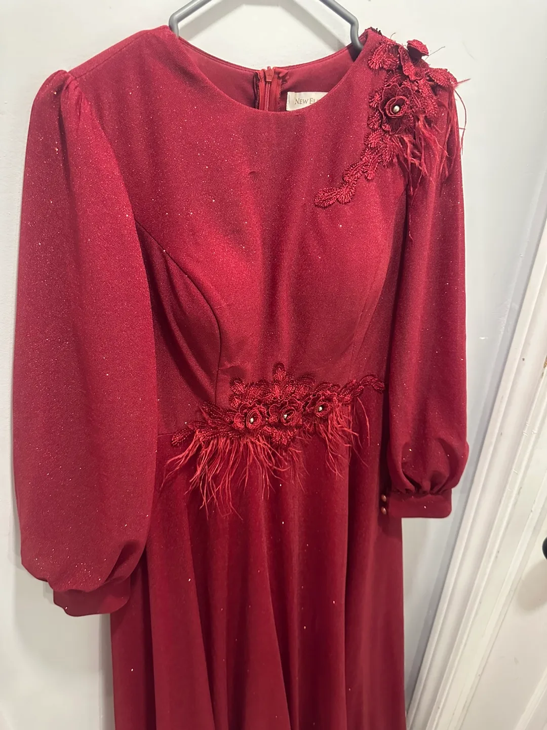 Burgundy Evening Gown image indicator(3)