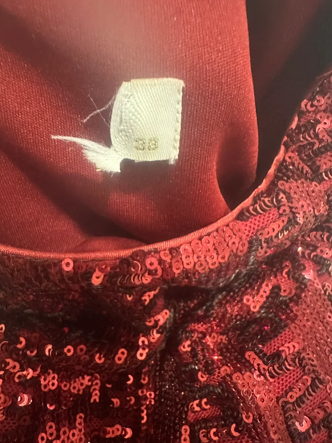 Red Sequin Gown image indicator(4)