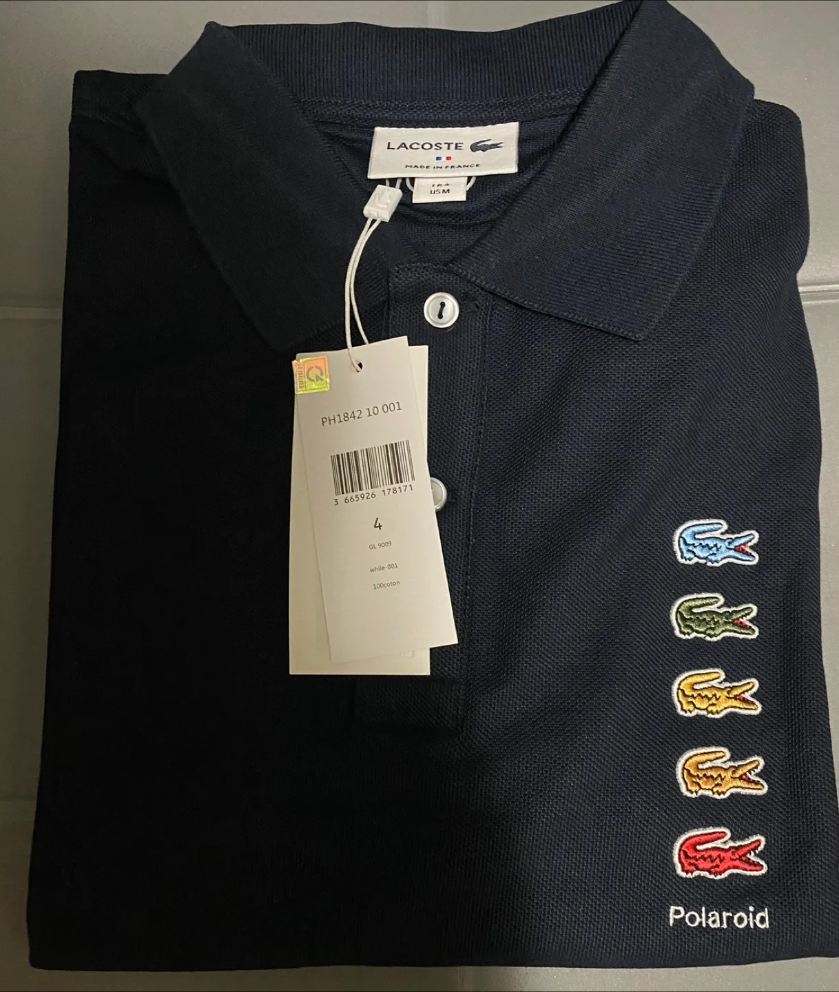 New Lacoste Polo Shirt with Polaroid Accents thumbnail
