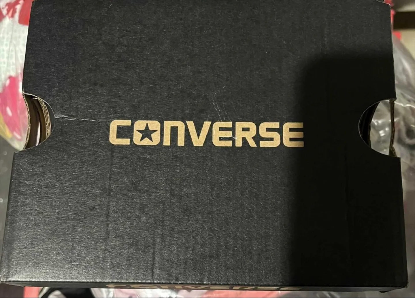 BNIB Red Converse Sneakers size 4 image indicator(3)