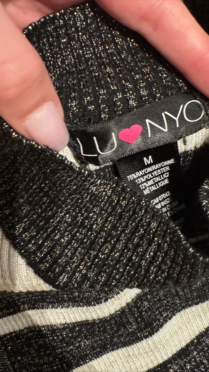 LU NYC Striped Sleeveless Midi Dress - Medium image indicator(4)