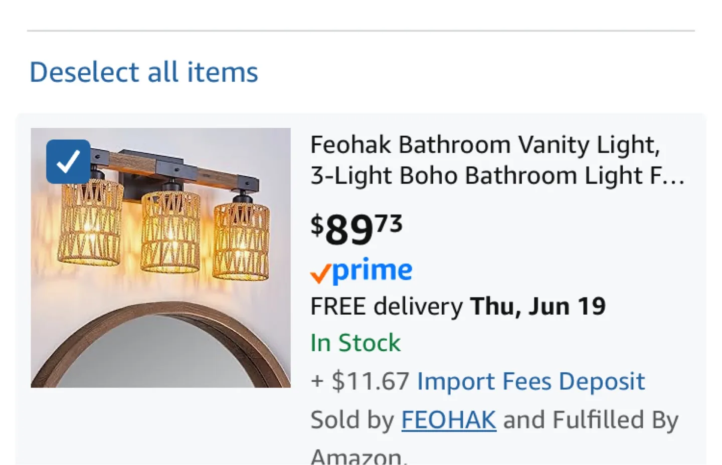 Feohak 3-Light Vanity Light Fixture thumbnail