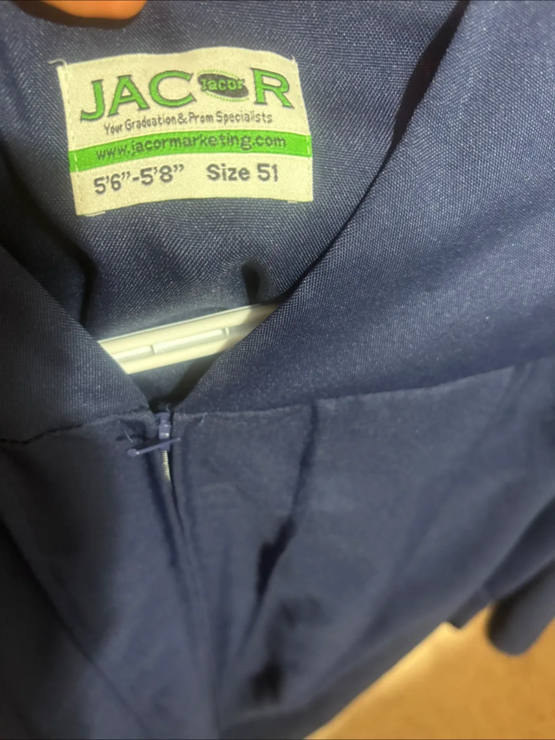 Navy Blue Jacor Graduation Gown - Size 51 image indicator(3)