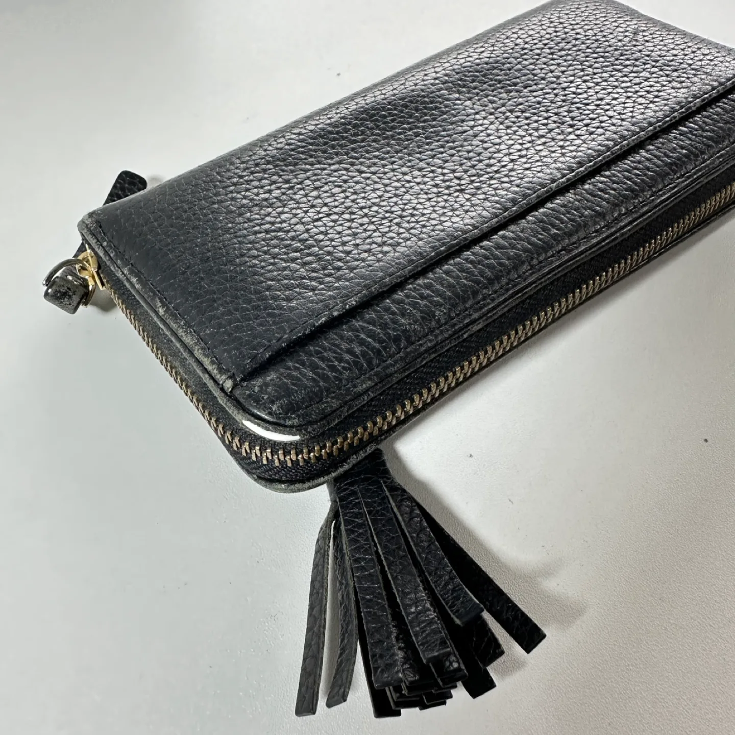 Kate Spade Black Leather Zip Around Wallet image indicator(7)