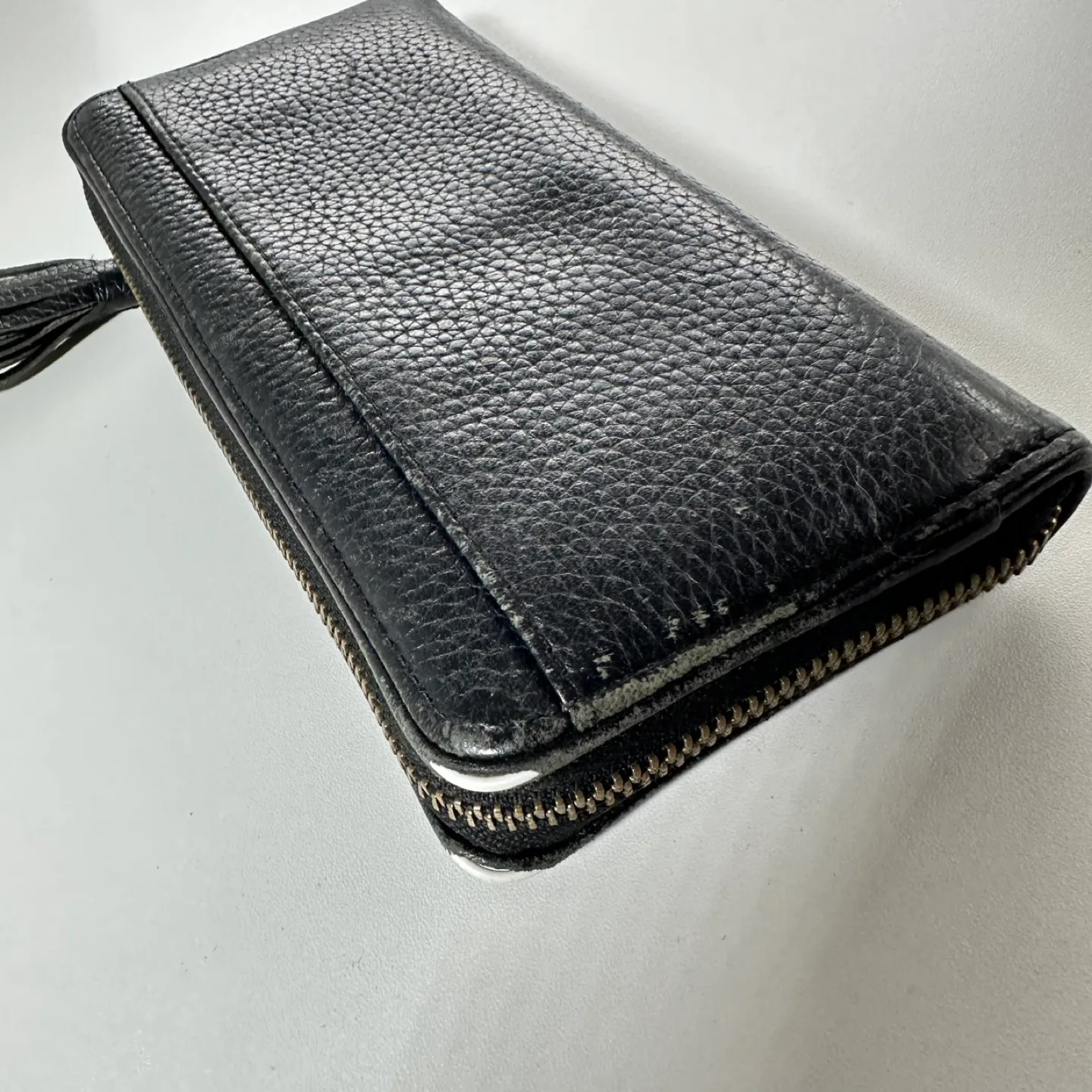 Kate Spade Black Leather Zip Around Wallet image indicator(8)