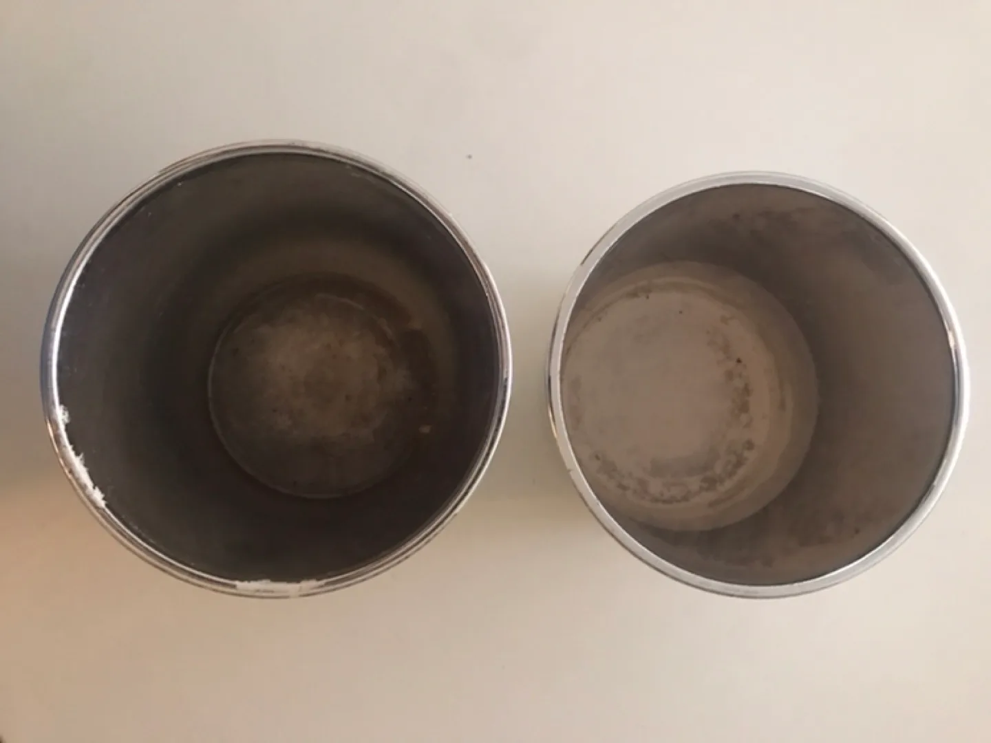 2 METALLIC PLANT POTS with 2 Free Inserts image indicator(4)