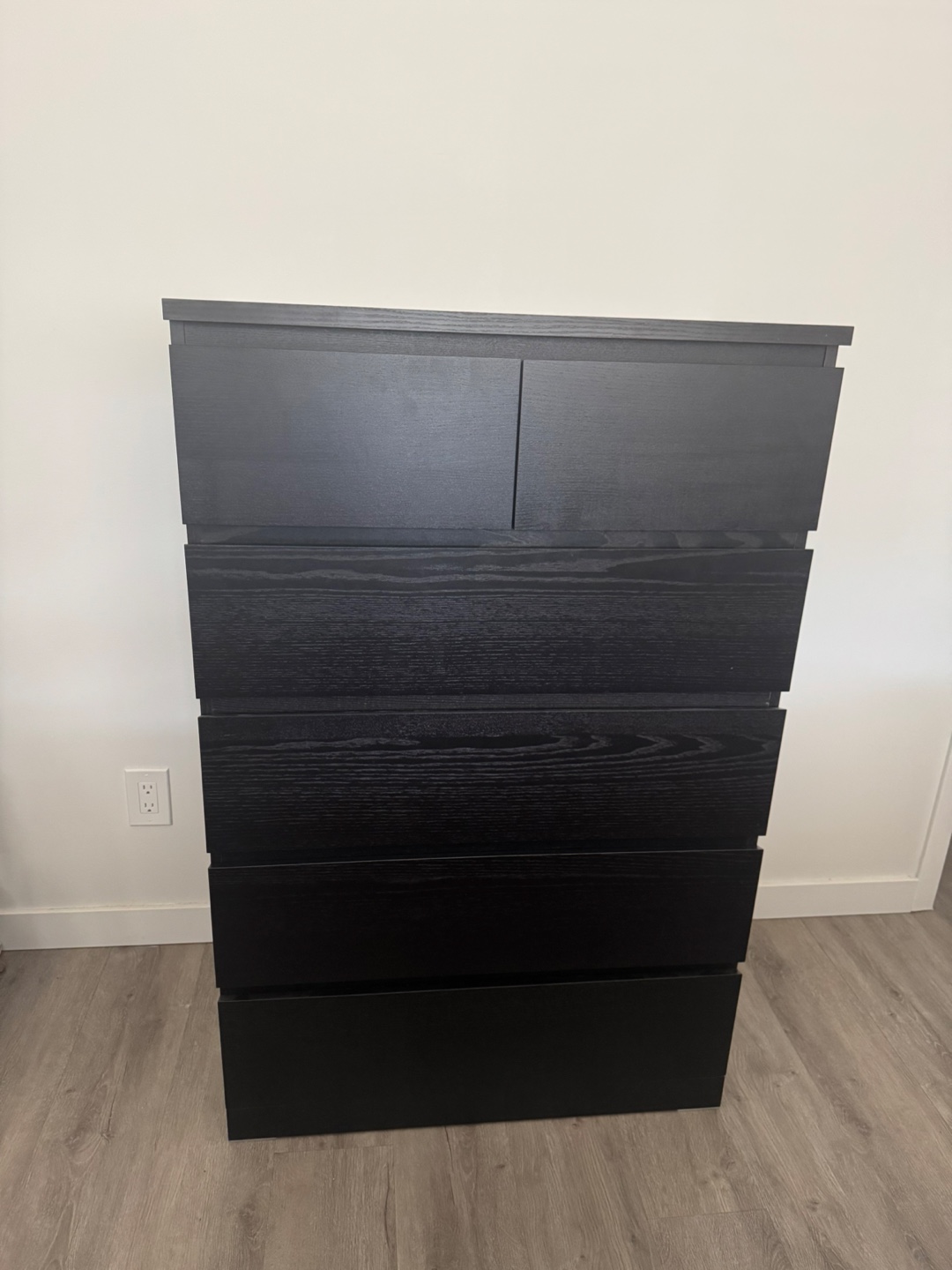 IKEA MALM 6-Drawer Dresser – Black-Brown