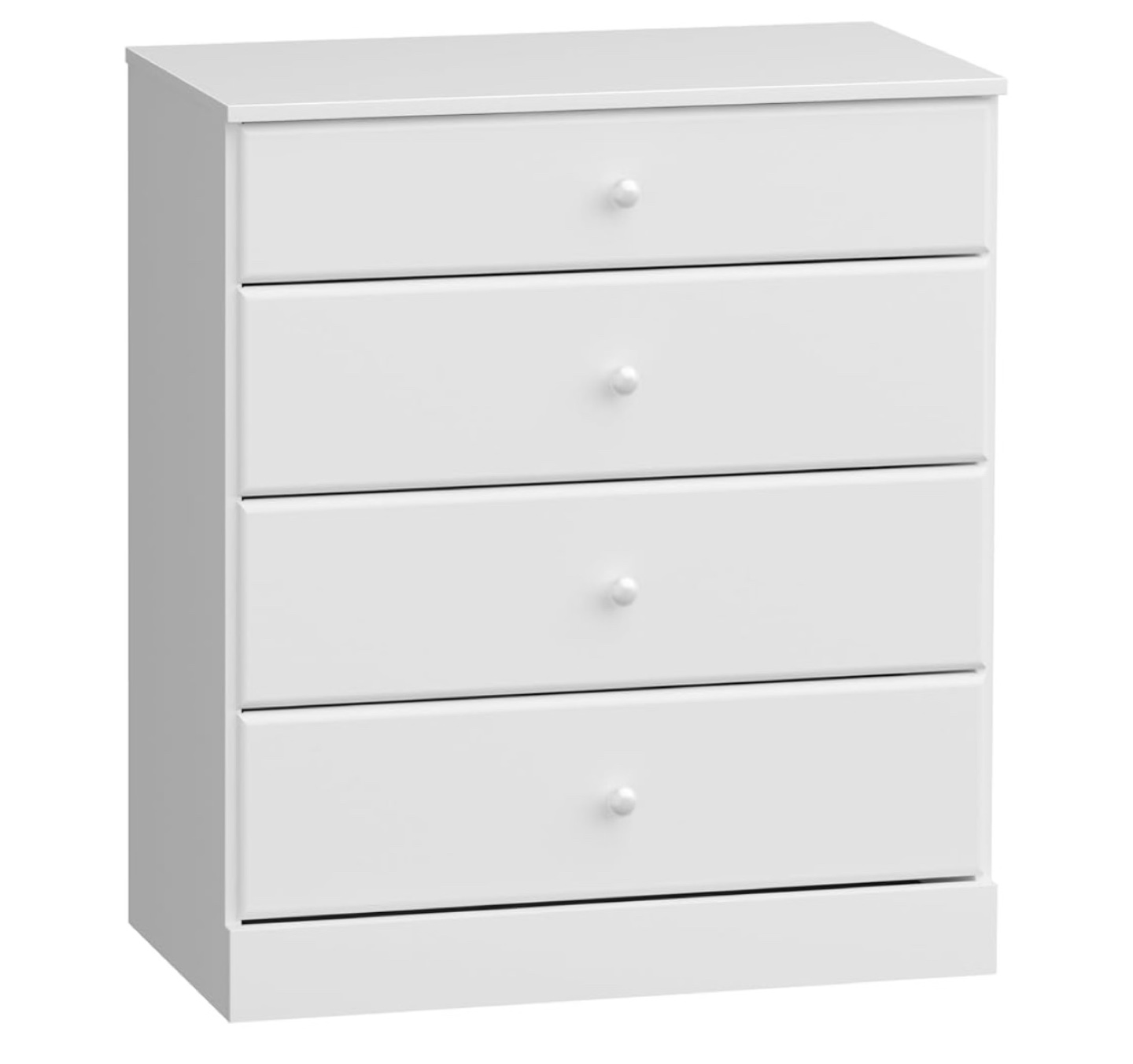 White 4-Drawer Chest