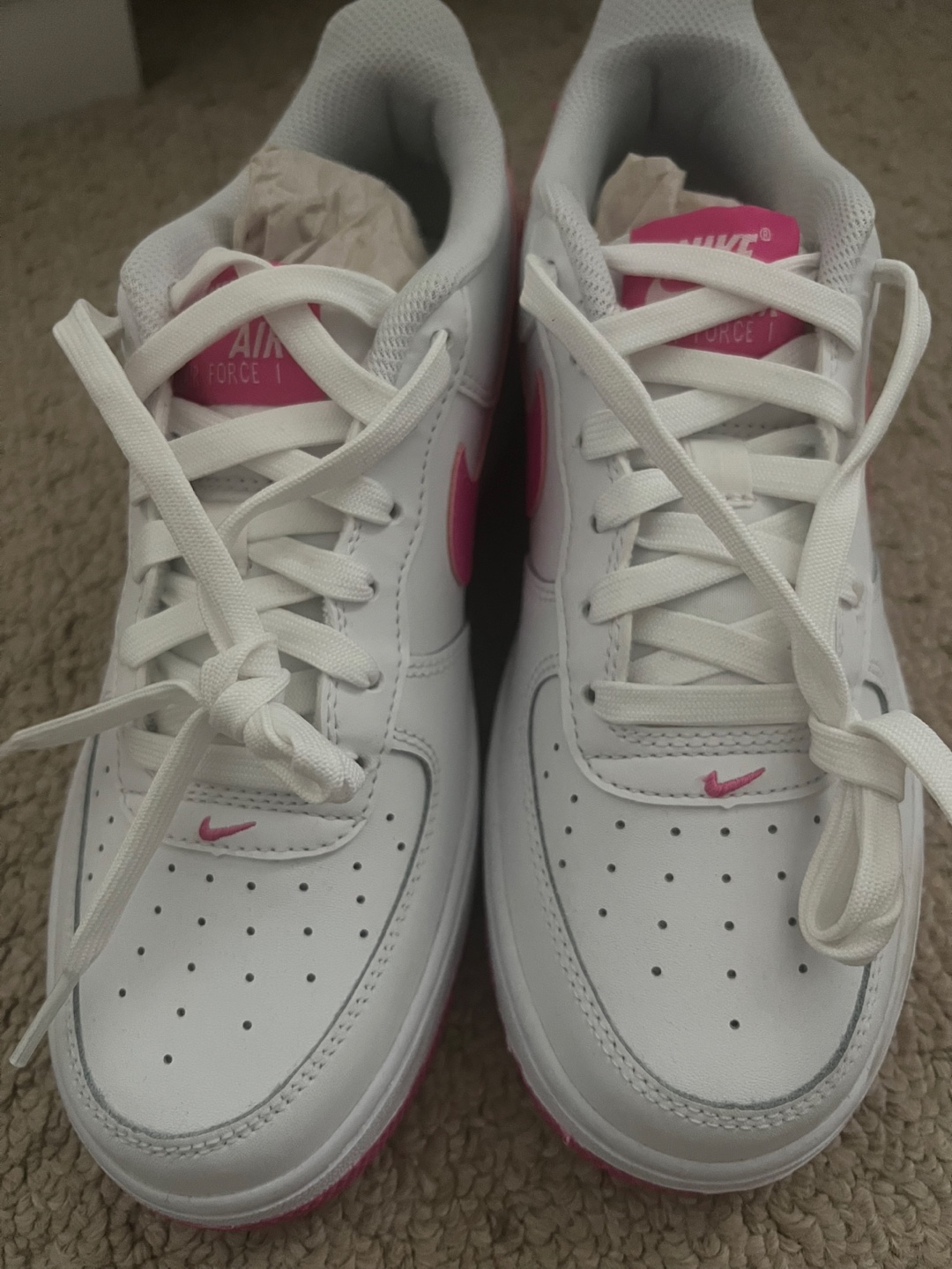 Nike Air Force 1 Low White Pink Sneakers - photo 2