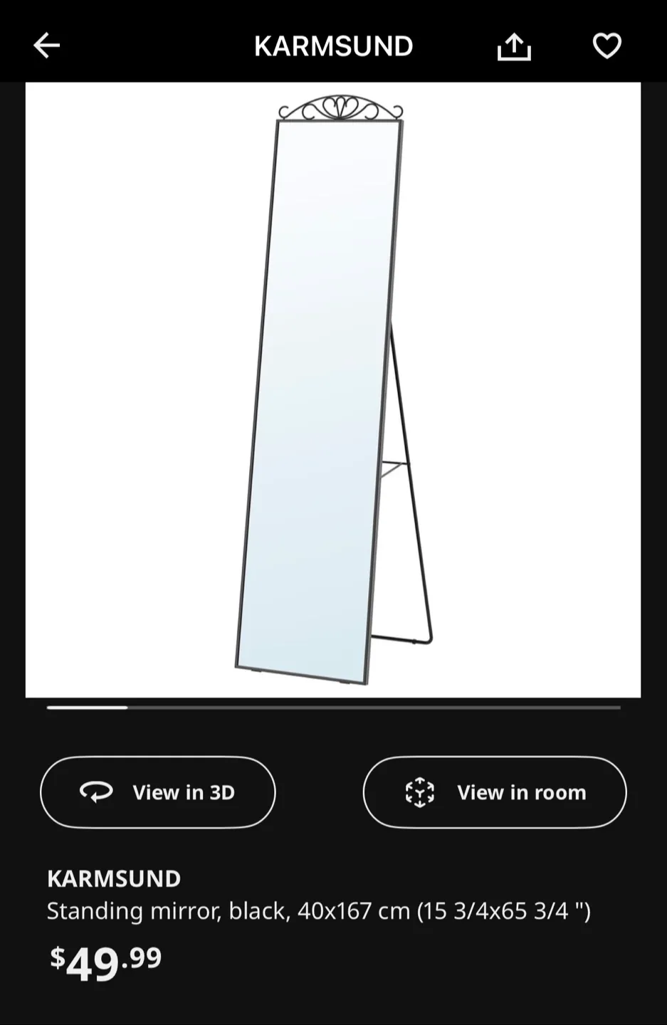 IKEA/Standing Mirror by thumbnail